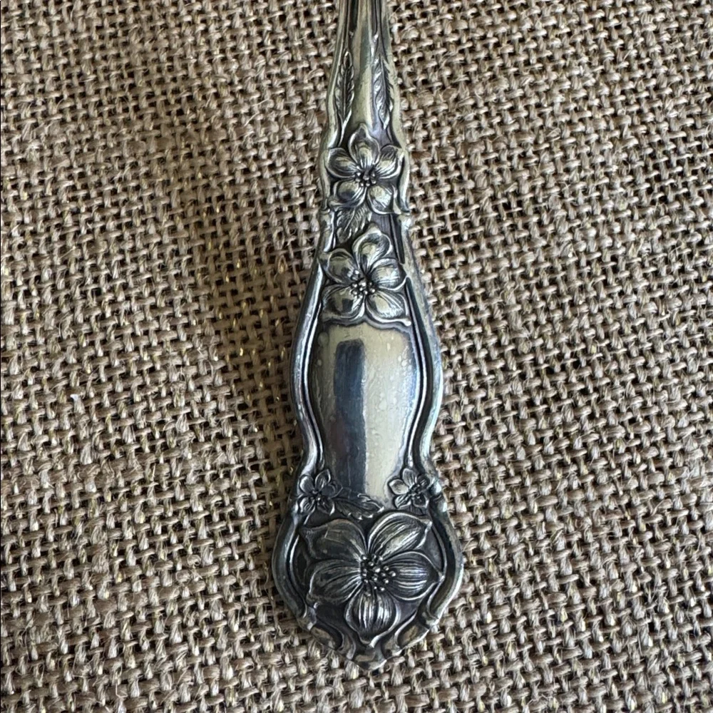 3 Antique Orange Blossom Serving Spoons Silver Plate WM Rogers & Son AA